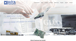 Desktop Screenshot of glueck-engineering.de