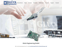 Tablet Screenshot of glueck-engineering.de